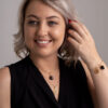 Pulseira Entrelaçada Olho Grego com Obsidiana Negra folheada em ouro 18k - Image 2
