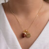 Kit 2 Peças Signo de Áries - Pulseira + Colar Jaspe Vermelha folheado em ouro 18k - Image 4