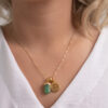 Colar folheado em ouro 18k Signo de Câncer - Quartzo Verde - Image 3