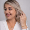 Colar Coleção Amor de Mãe Quartzo Rosa + Menina folheado em ouro 18k - Image 2
