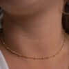 Choker bolinha folheada em ouro 18k