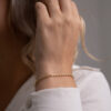Pulseira Entrelaçada folheada em ouro 18k