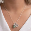 Kit 2 Peças Signo de Libra - Pulseira + Colar Quartzo Verde folheado em prata - Image 4