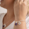 Kit 2 Peças Signo de Peixes - Pulseira + Colar Ametista folheado em prata - Image 3