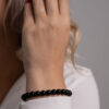 Pulseira Esfera Proteção Obsidiana Negra
