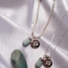 Kit 2 Peças Signo de Virgem - Pulseira + Colar Amazonita folheado em prata