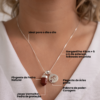 Colar folheado em prata Signo de Áries - Jaspe Vermelha - Image 2