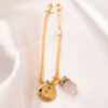 Pulseira folheada em ouro 18k Signo de Sagitário - Cristal - Image 2
