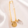 Pulseira folheada em ouro 18k Signo de Sagitário - Cristal