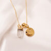 Colar folheado em ouro 18k Signo de Sagitário - Cristal - Image 2