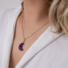 Colar Lua Ametista folheado em ouro 18k - Image 3